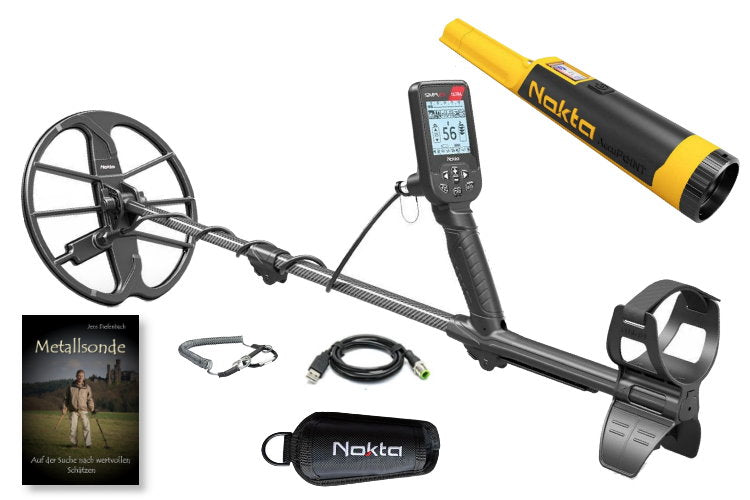 Nokta Simplex ULTRA Metalldetektor & Accupoint Pinpointer & Schatzsucherhandbuch